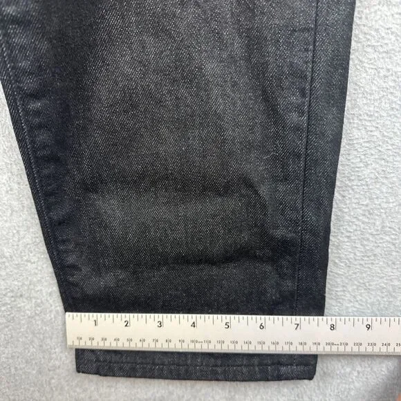 Uniqlo Jeans Mens 29x34 Black Denim Straight 5 Pocket Casual Regular Fit NWT‎